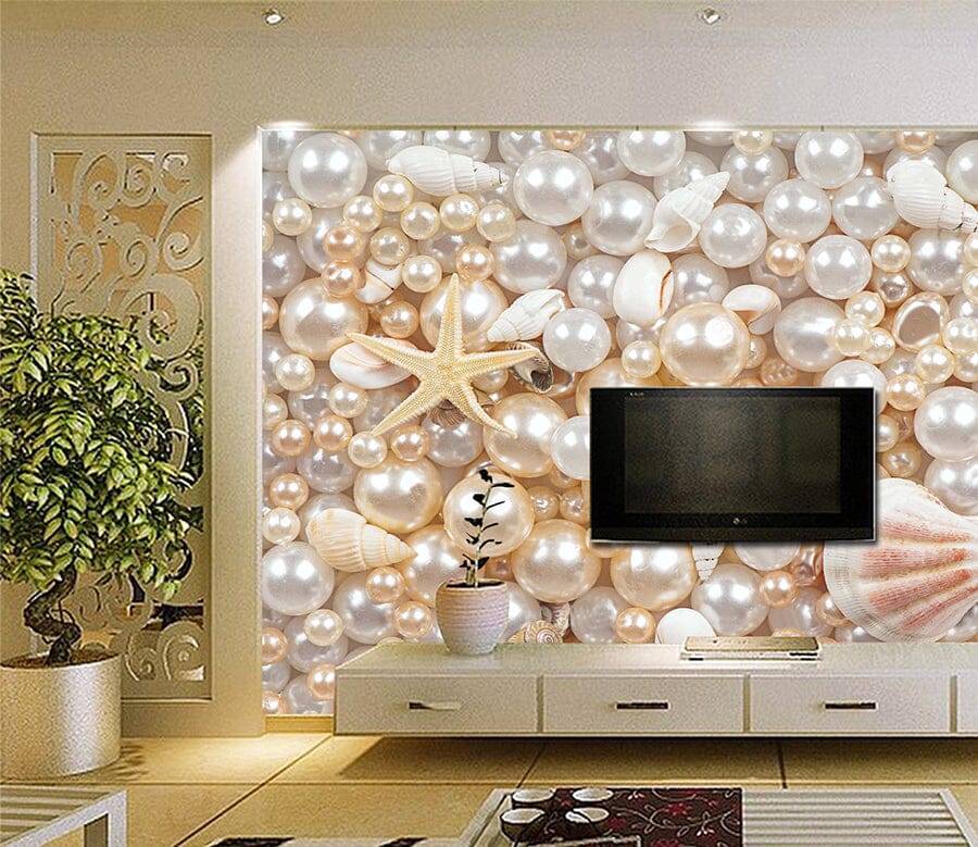 3D Starfish Pearl 1013 Wall Murals Wallpaper AJ Wallpaper 2 