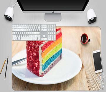 3D Rainbow Cake 17030 Desk Mat