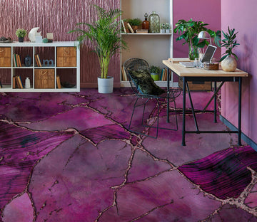 3D Fuchsia Pattern Crack 102141 Andrea Haase Floor Mural