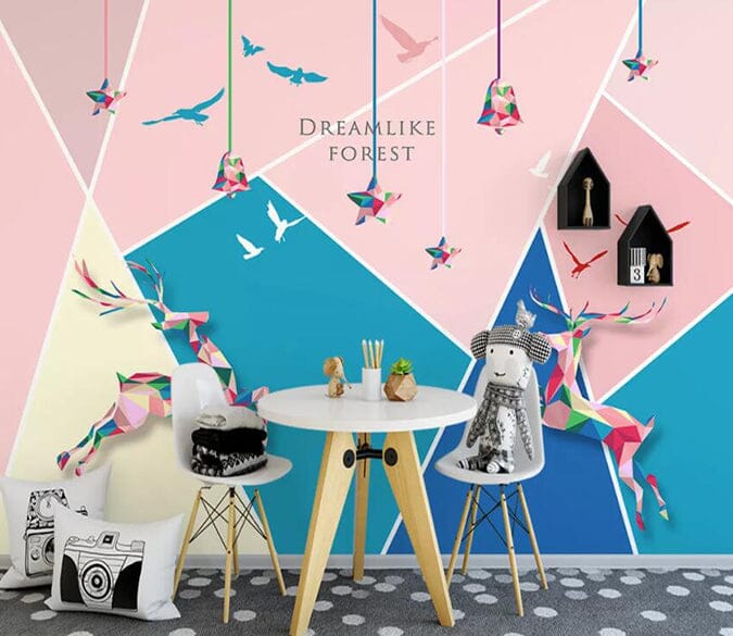 3D Bird Deer 1829 Wall Murals Wallpaper AJ Wallpaper 2 