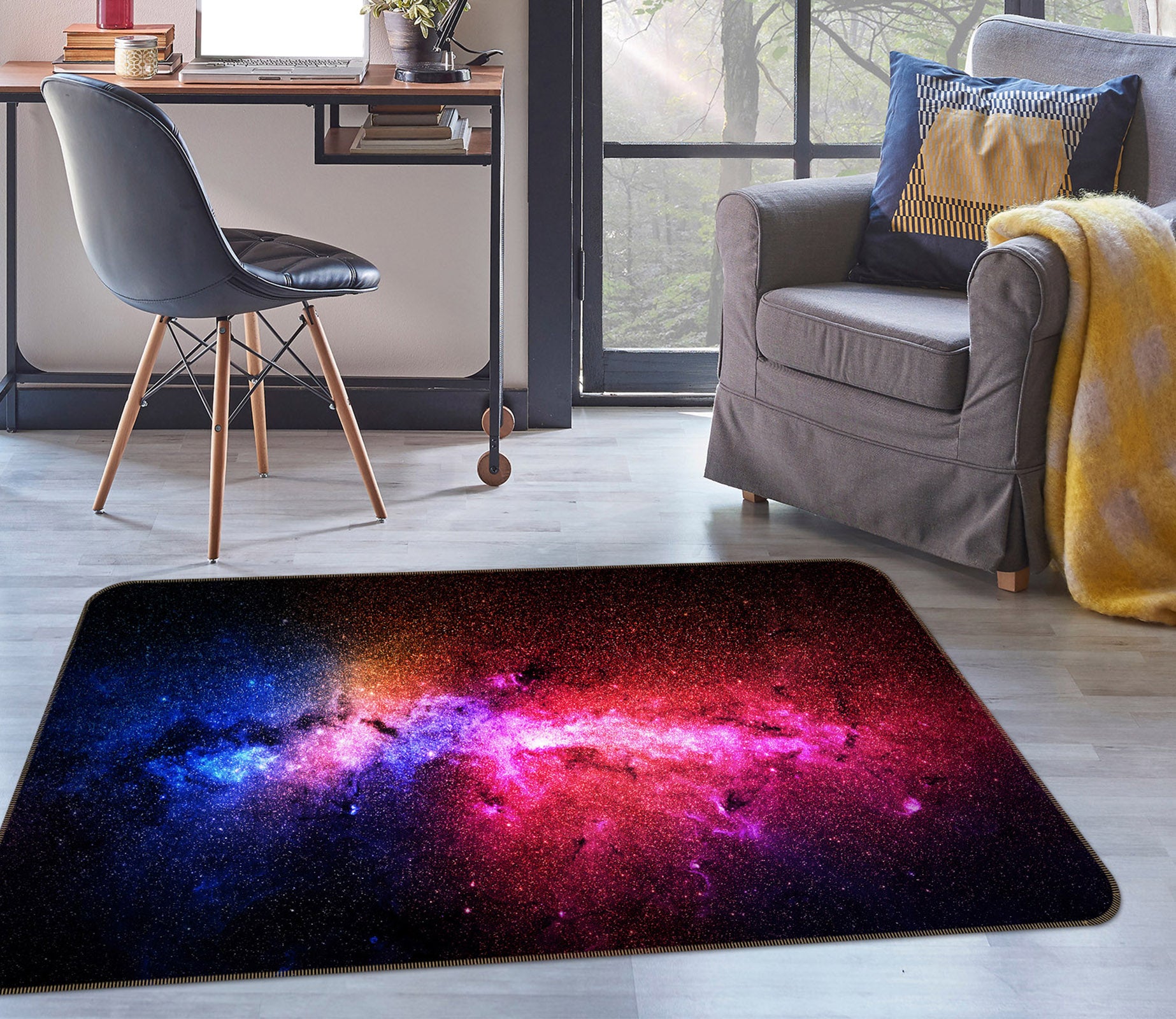 3D Starry Sky 29125 Non Slip Rug Mat