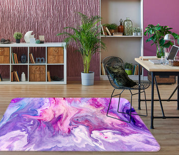 3D Purple Pink Texture 27105 Non Slip Rug Mat