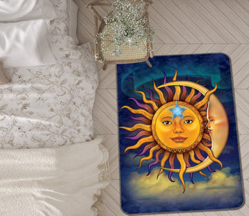 3D Sun Moon 1059 Vincent Hie Rug Non Slip Rug Mat Mat AJ Creativity Home 
