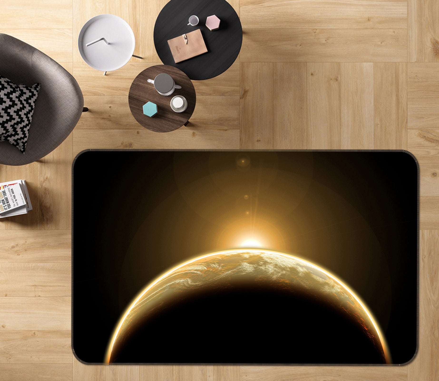3D Planet 31145 Non Slip Rug Mat