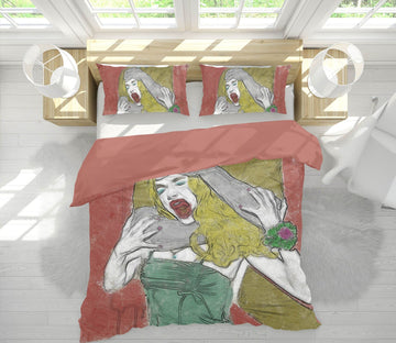 3D Lazy Girl 2005 Marco Cavazzana Bedding Bed Pillowcases Quilt Quiet Covers AJ Creativity Home 