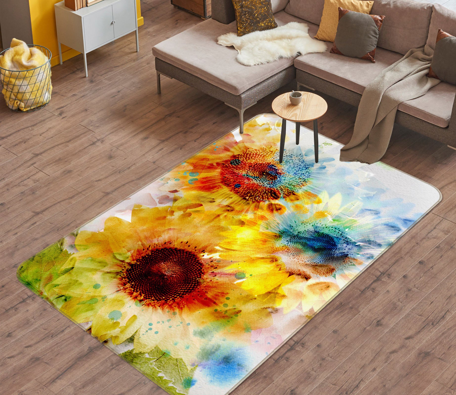 3D Flowers 26123 Non Slip Rug Mat