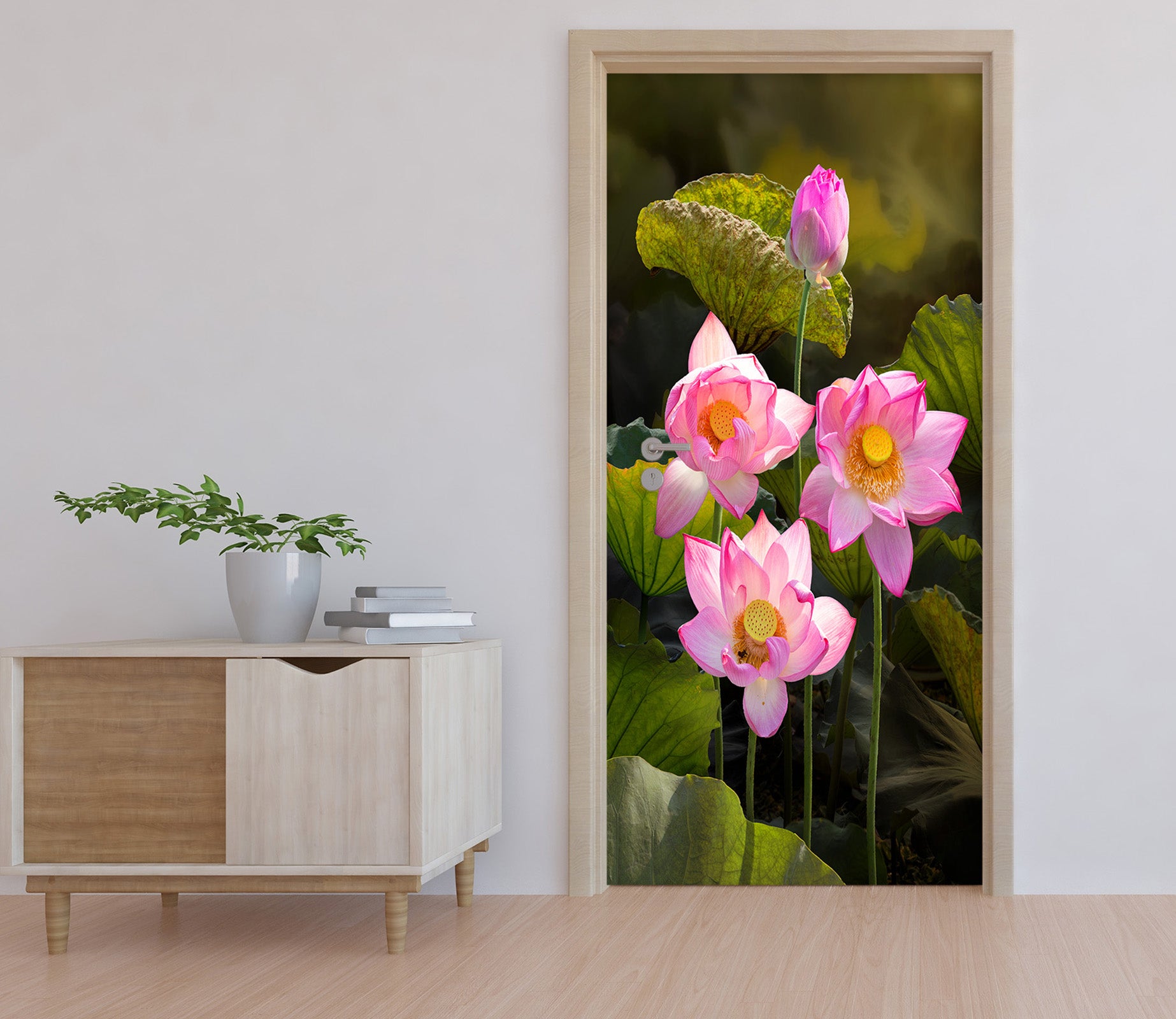 3D Lotus 25200 Door Mural