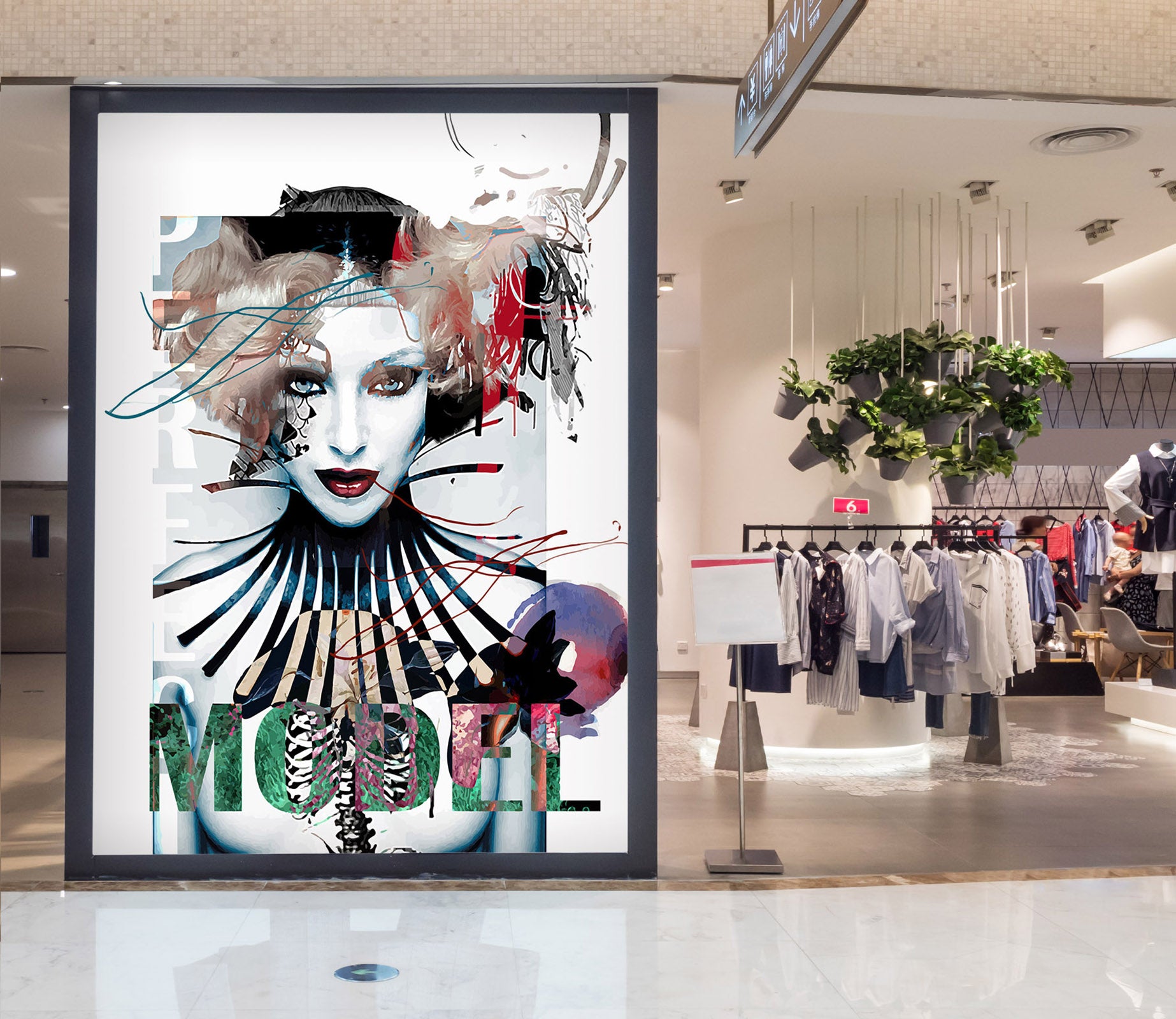 3D Mature Woman 006 Wall Murals