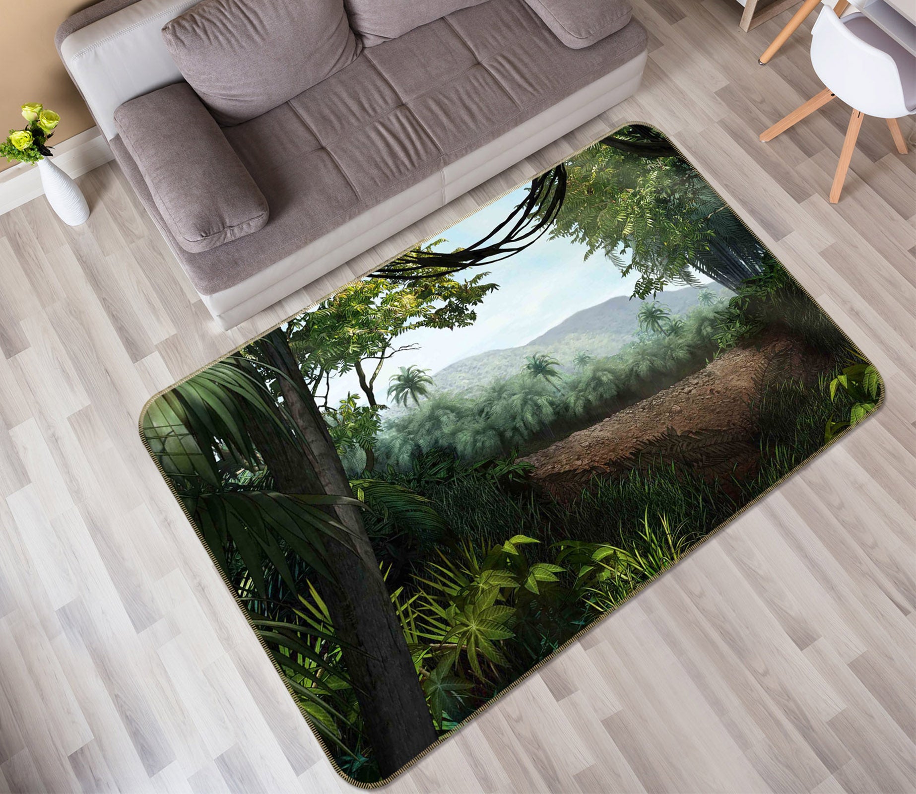 3D Jungle 65100 Non Slip Rug Mat