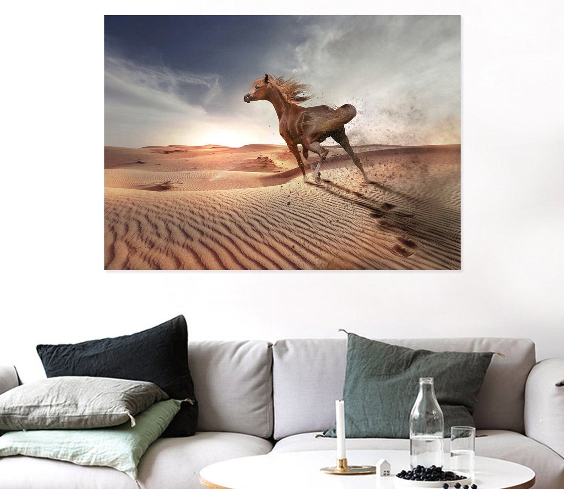 3D Desert Horse 44 Animal Wall Stickers Wallpaper AJ Wallpaper 2 