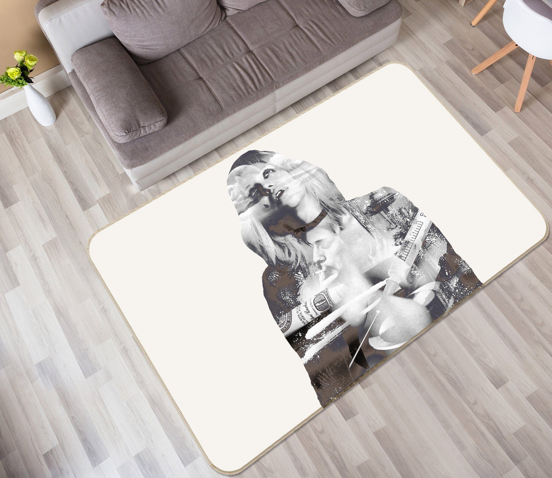 3D Female Star 1049 Marco Cavazzana Rug Non Slip Rug Mat Mat AJ Creativity Home 