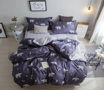 3D Polar Bear 4014 Bed Pillowcases Quilt
