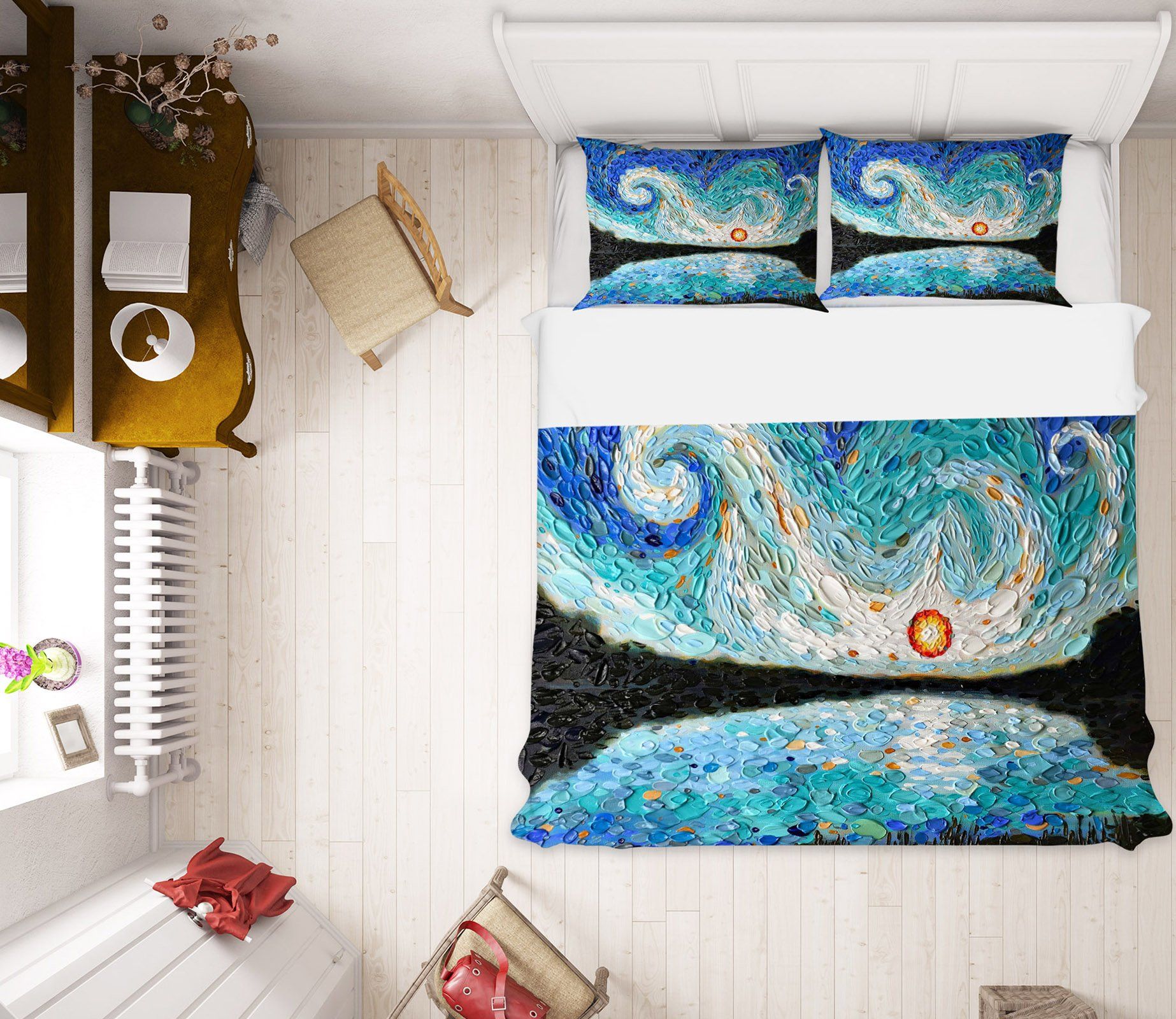 3D Abstract Art Painting 2018 Dena Tollefson bedding Bed Pillowcases Quilt Quiet Covers AJ Creativity Home 