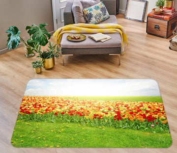 3D Flower Bush 77098 Non Slip Rug Mat