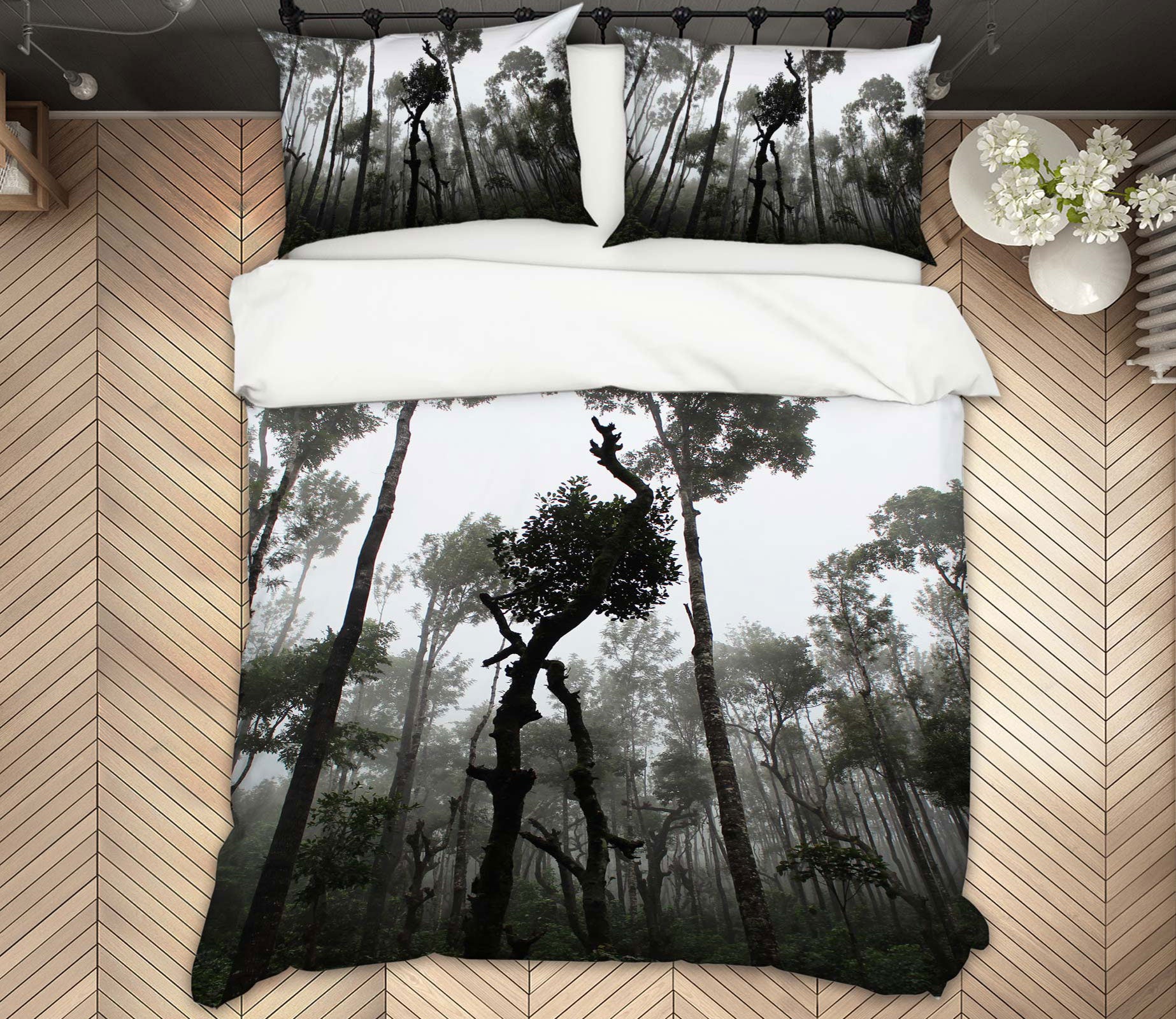 3D Forest 13133 Bed Pillowcases Quilt