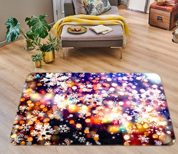 3D Color Aperture 55099 Christmas Non Slip Rug Mat Xmas