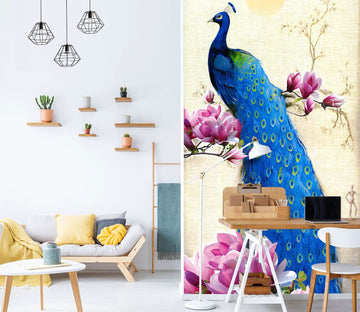 3D Flower Peacock 1842 Wall Murals Wallpaper AJ Wallpaper 2 