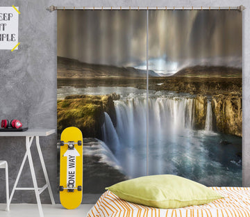 3D Forest Waterfall 135 Marco Carmassi Curtain Curtains Drapes Curtains AJ Creativity Home 