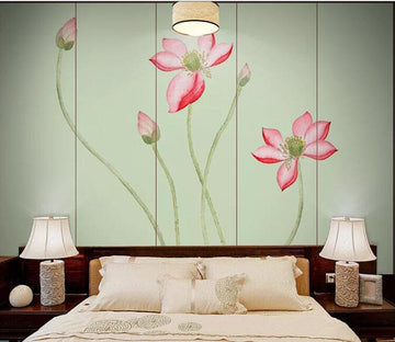 3D Lotus Flower 2178 Wall Murals Wallpaper AJ Wallpaper 2 