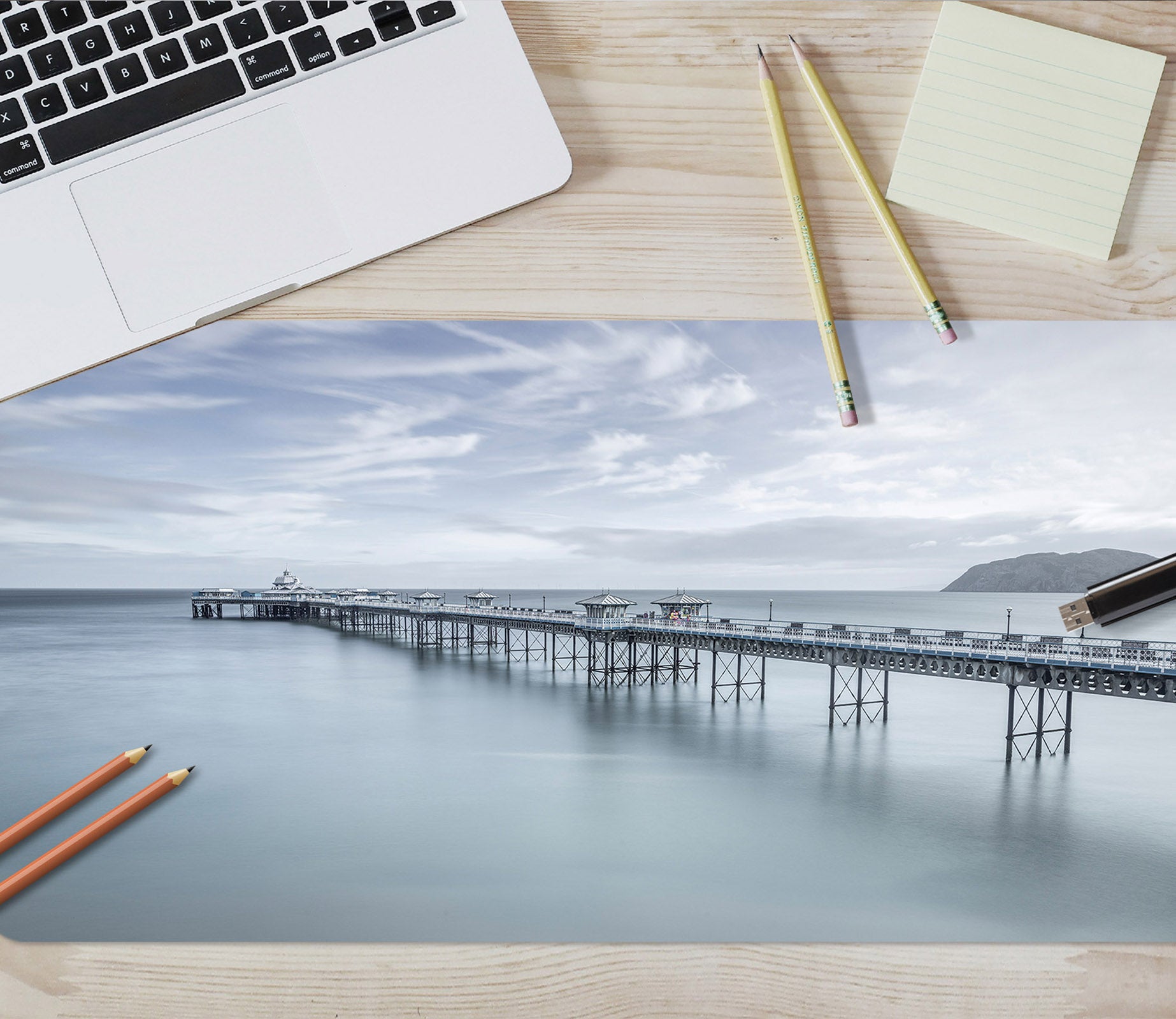 3D Blue Sea 7755 Assaf Frank Desk Mat