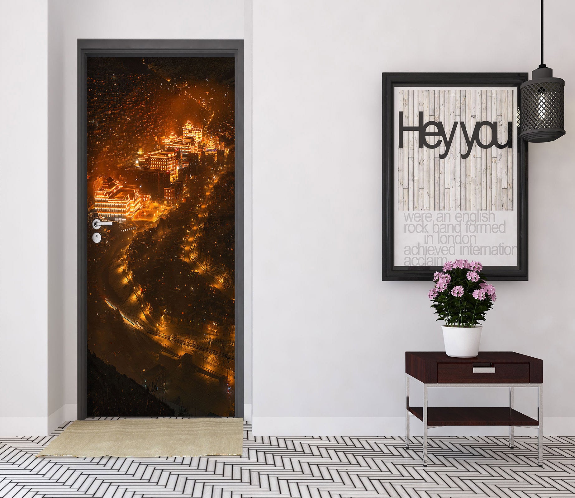 3D Fire House 25027 Door Mural