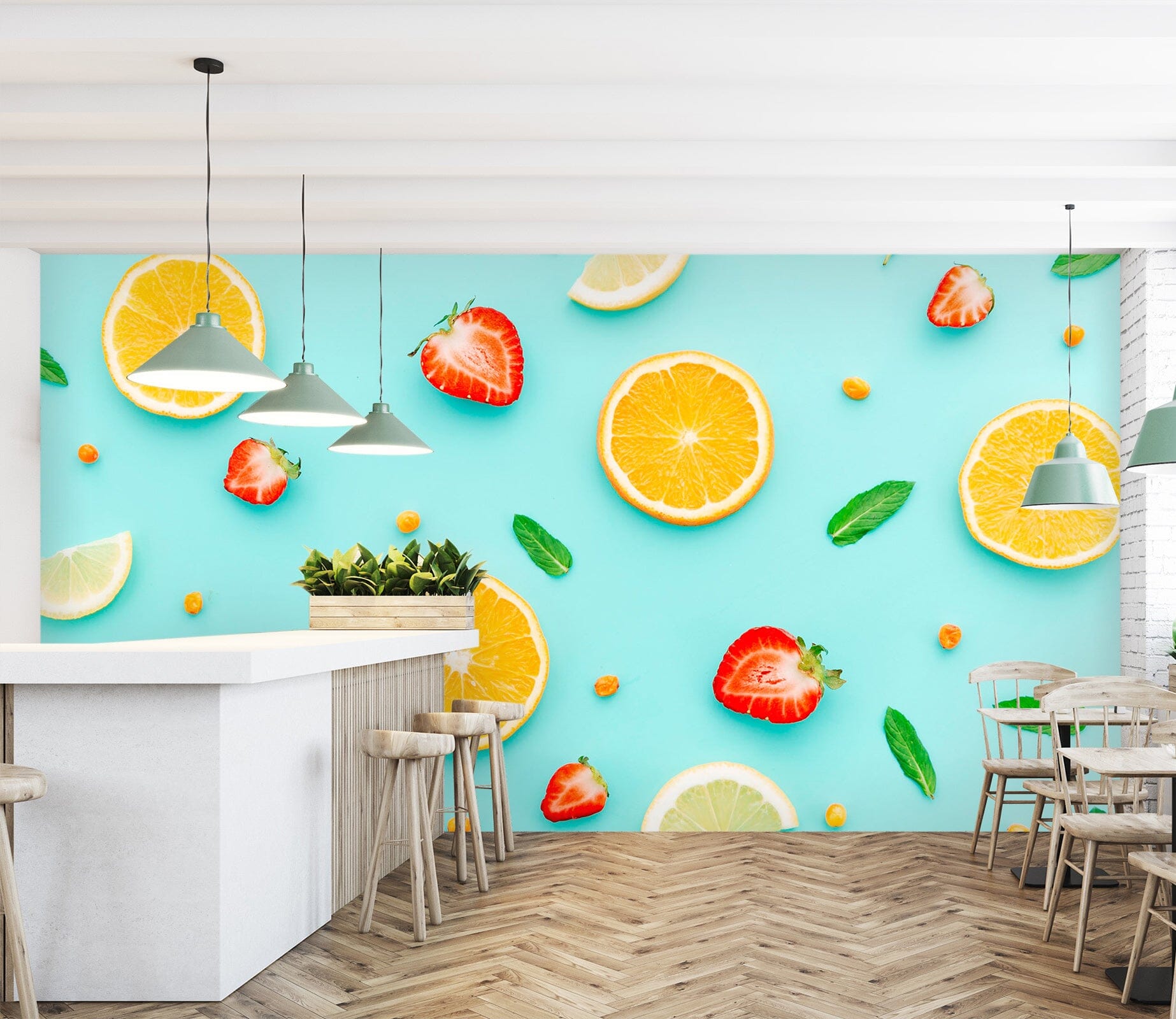 3D Orange Strawberry 1464 Wall Murals Wallpaper AJ Wallpaper 2 