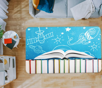 3D Books 77151 Non Slip Rug Mat