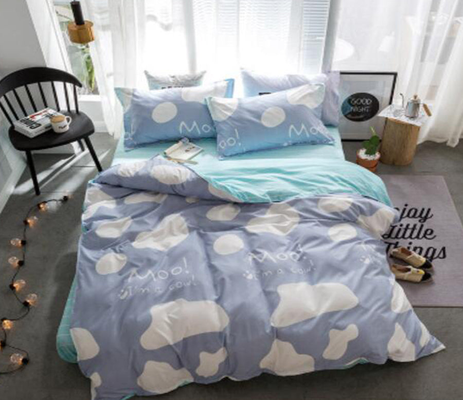 3D White Clouds 4013 Bed Pillowcases Quilt