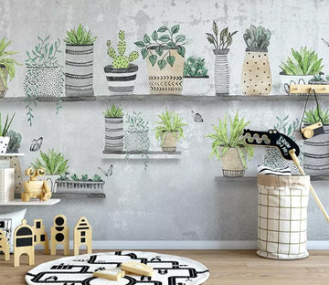 3D Green Plant 1424 Wall Murals Wallpaper AJ Wallpaper 2 