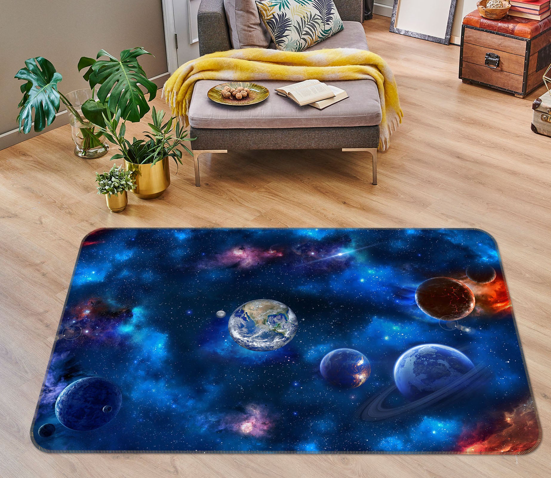3D Planet 36084 Non Slip Rug Mat
