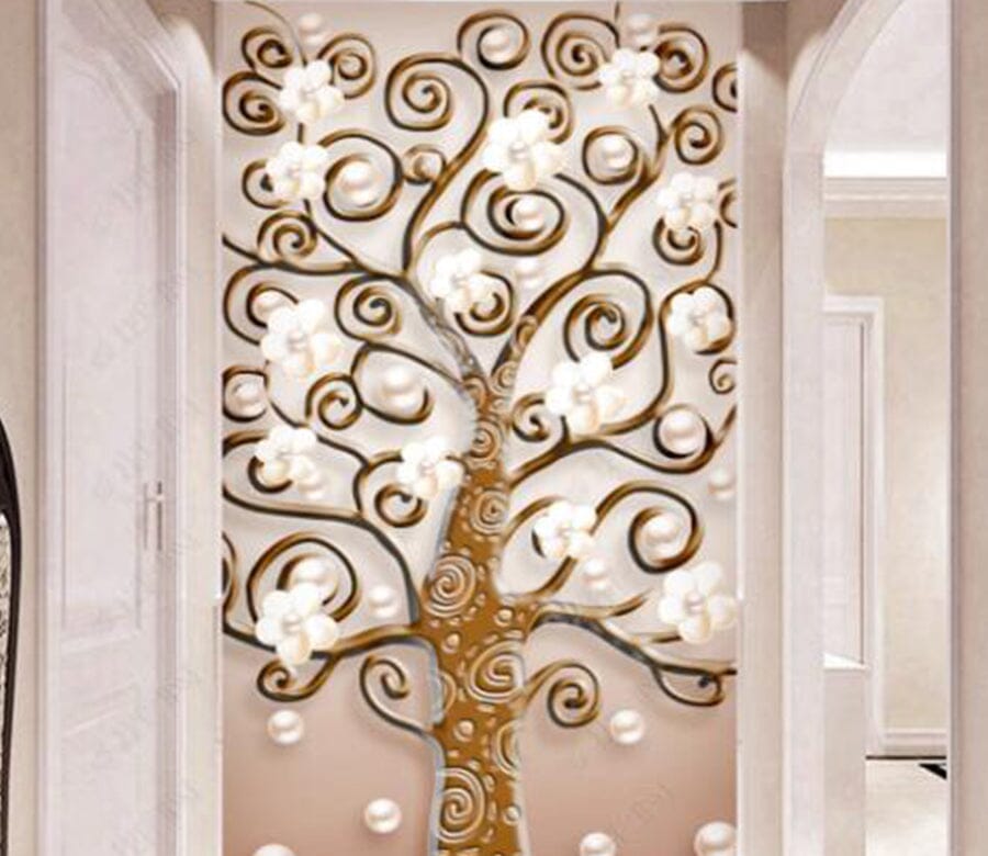 3D Golden Tree 2239 Wall Murals Wallpaper AJ Wallpaper 2 