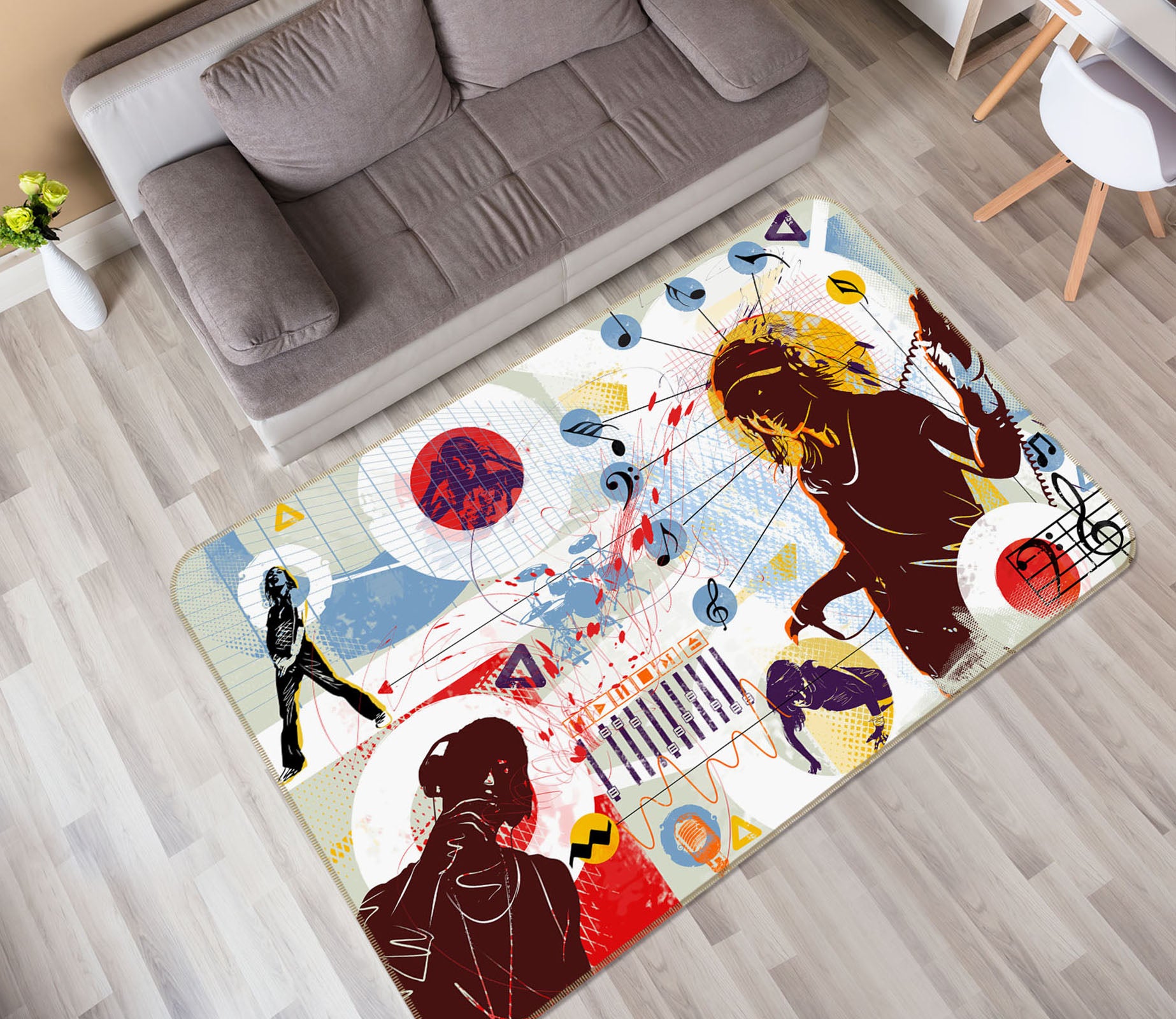3D Musician 35229 Non Slip Rug Mat