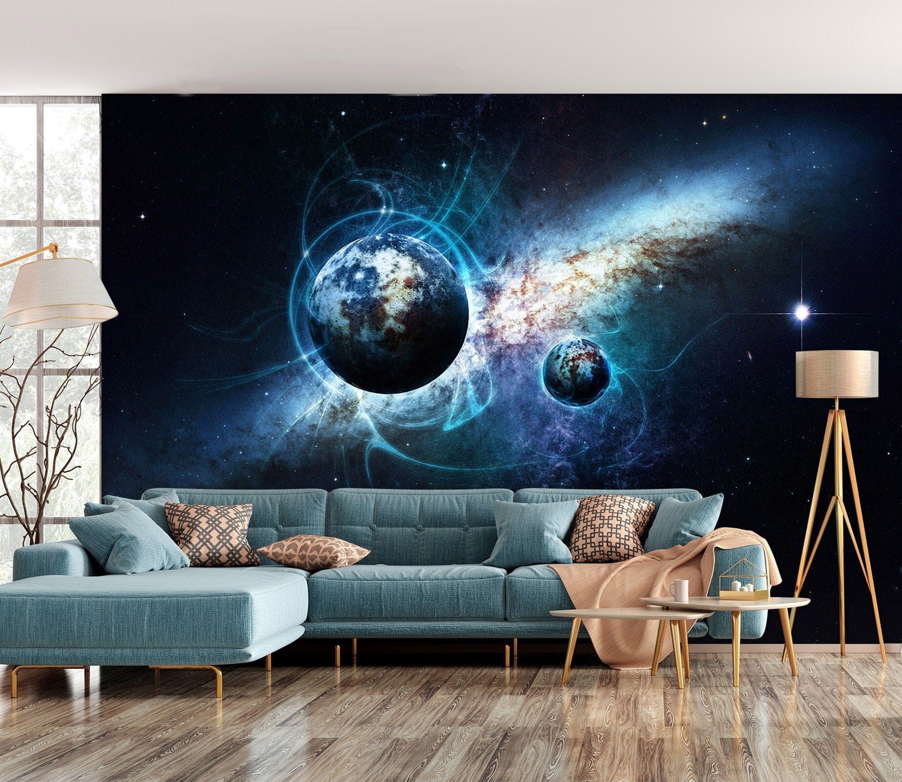 3D Space Planet 1413 Wall Murals Wallpaper AJ Wallpaper 2 