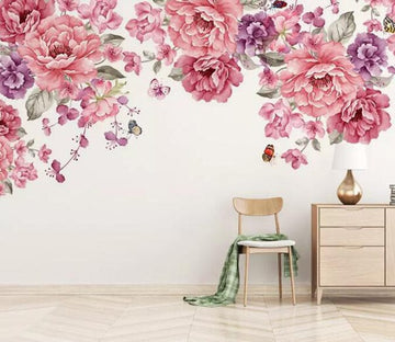 3D Pink Flowers 1603 Wall Murals Wallpaper AJ Wallpaper 2 