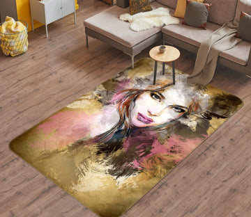 3D Lady Woman 1056 Non Slip Rug Mat