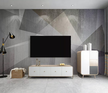 3D Purple Triangle WC2602 Wall Murals