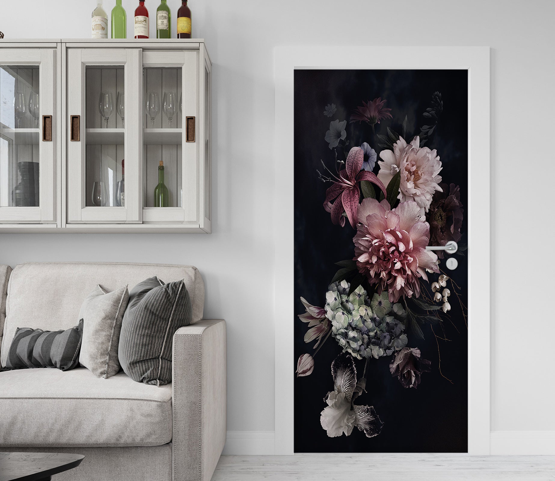 3D Flower Bush 25179 Door Mural