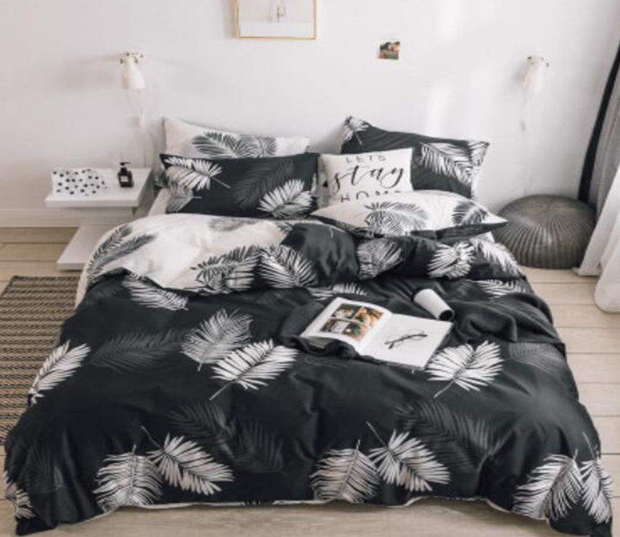3D White Feather 17136 Bed Pillowcases Quilt
