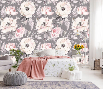 3D Hand Painted Flower 043 Wall Murals Wallpaper AJ Wallpaper 2 