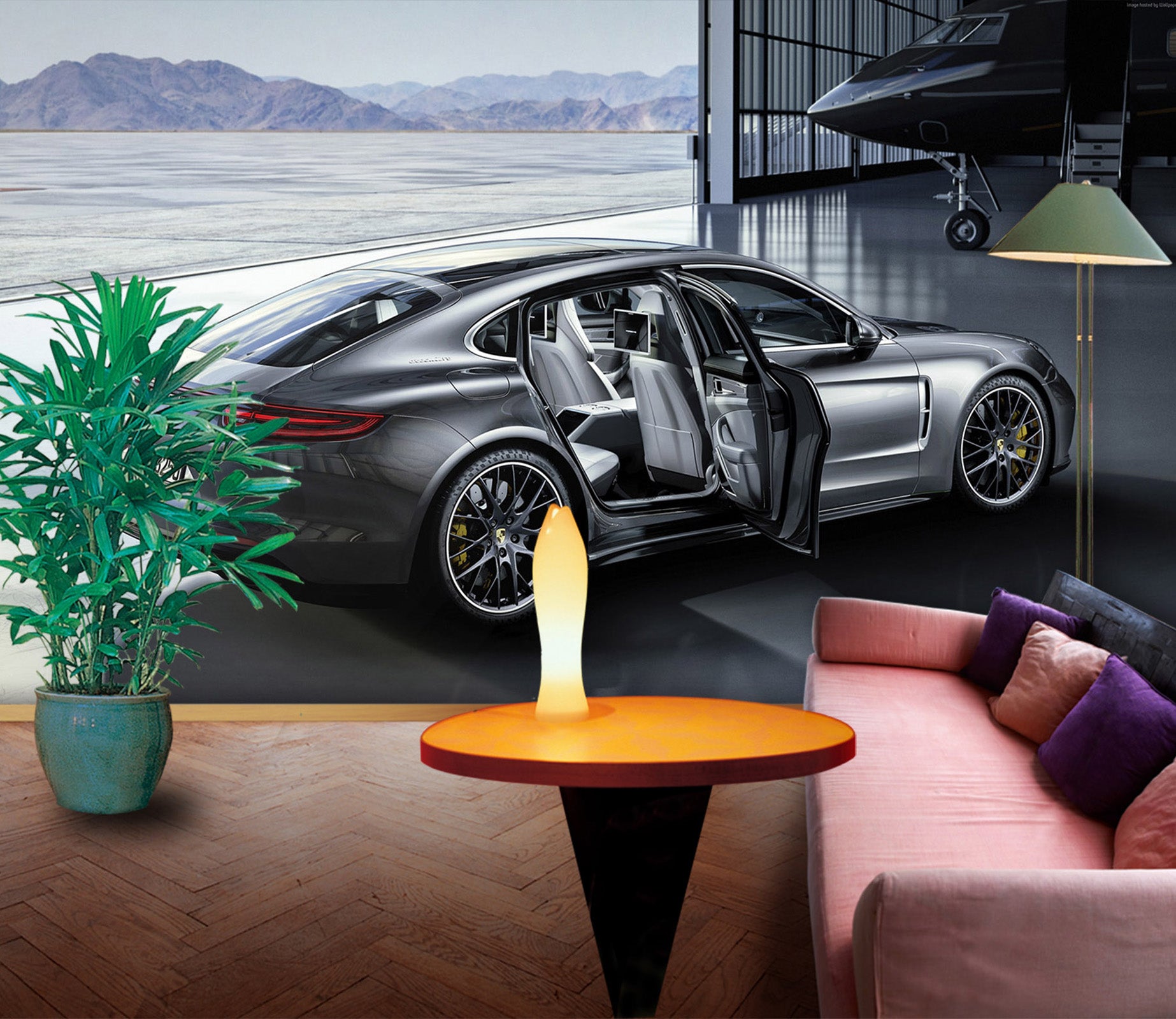 3D Super Run Airport 406 Vehicle Wall Murals