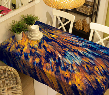3D Golden Feather 11 Tablecloths Wallpaper AJ Wallpaper 