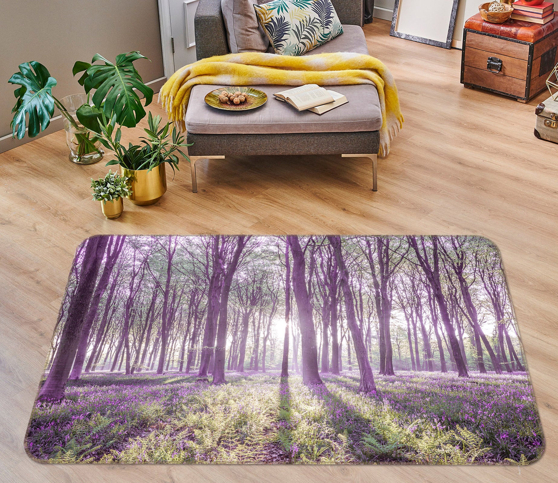3D Woods Sunshine 83272 Assaf Frank Rug Non Slip Rug Mat