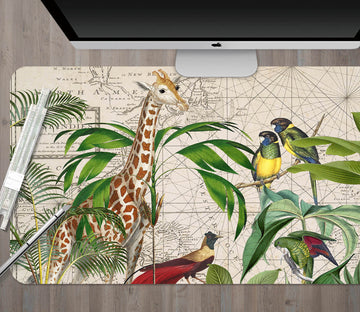 3D Animal Giraffe 5246 Andrea Haase Desk Mat