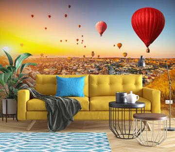 3D Hot Air Balloon 58061 Wall Murals