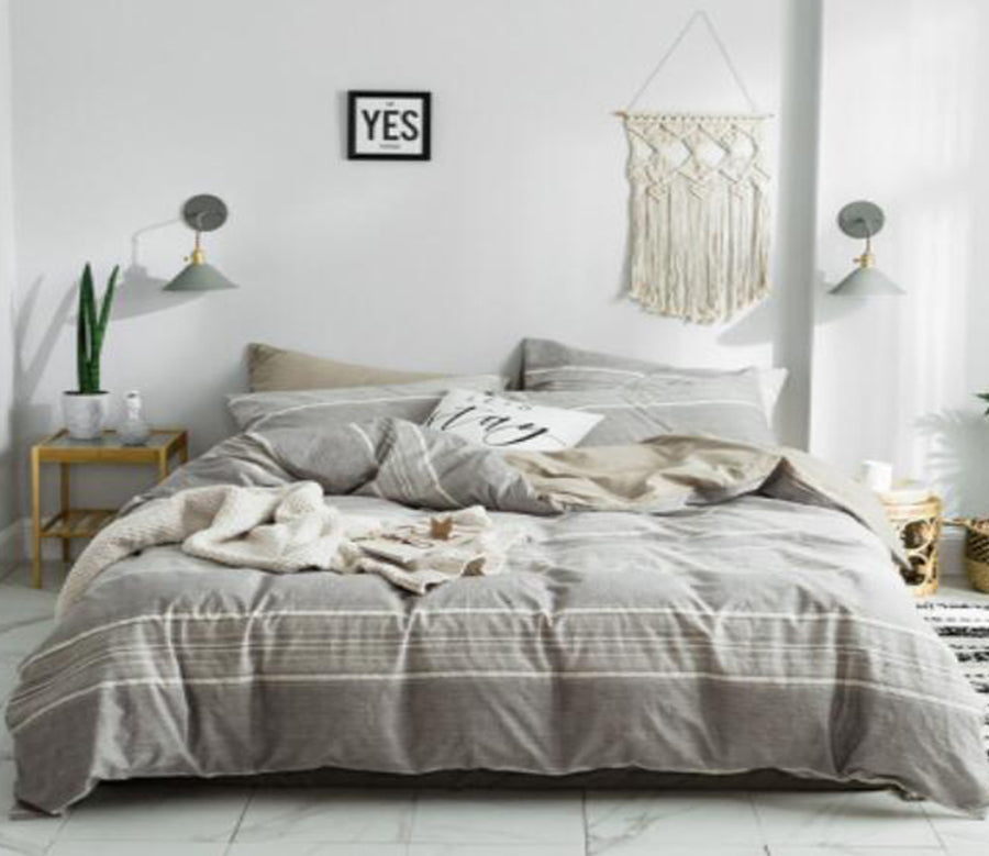 3D Brown Bars 15055 Bed Pillowcases Quilt