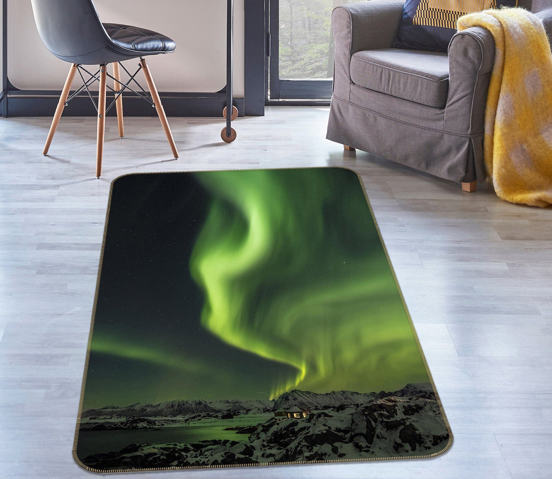 3D Green Smoke 1177 Marco Carmassi Rug Non Slip Rug Mat Mat AJ Creativity Home 
