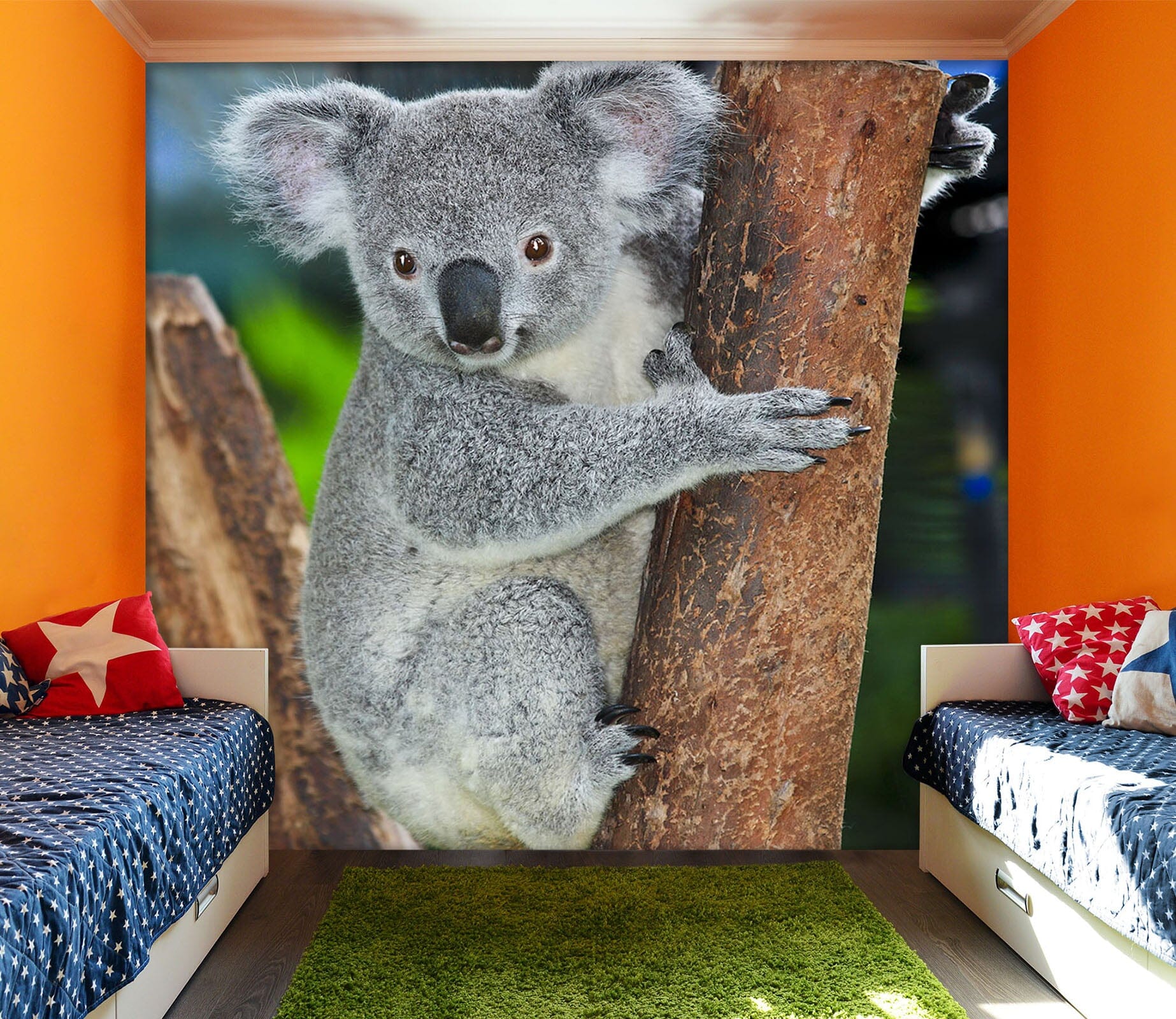 3D Koala Tree 307 Wall Murals Wallpaper AJ Wallpaper 2 