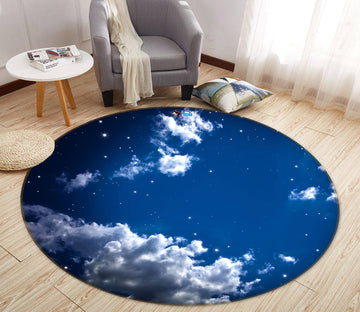 3D Sky 72153 Round Non Slip Rug Mat