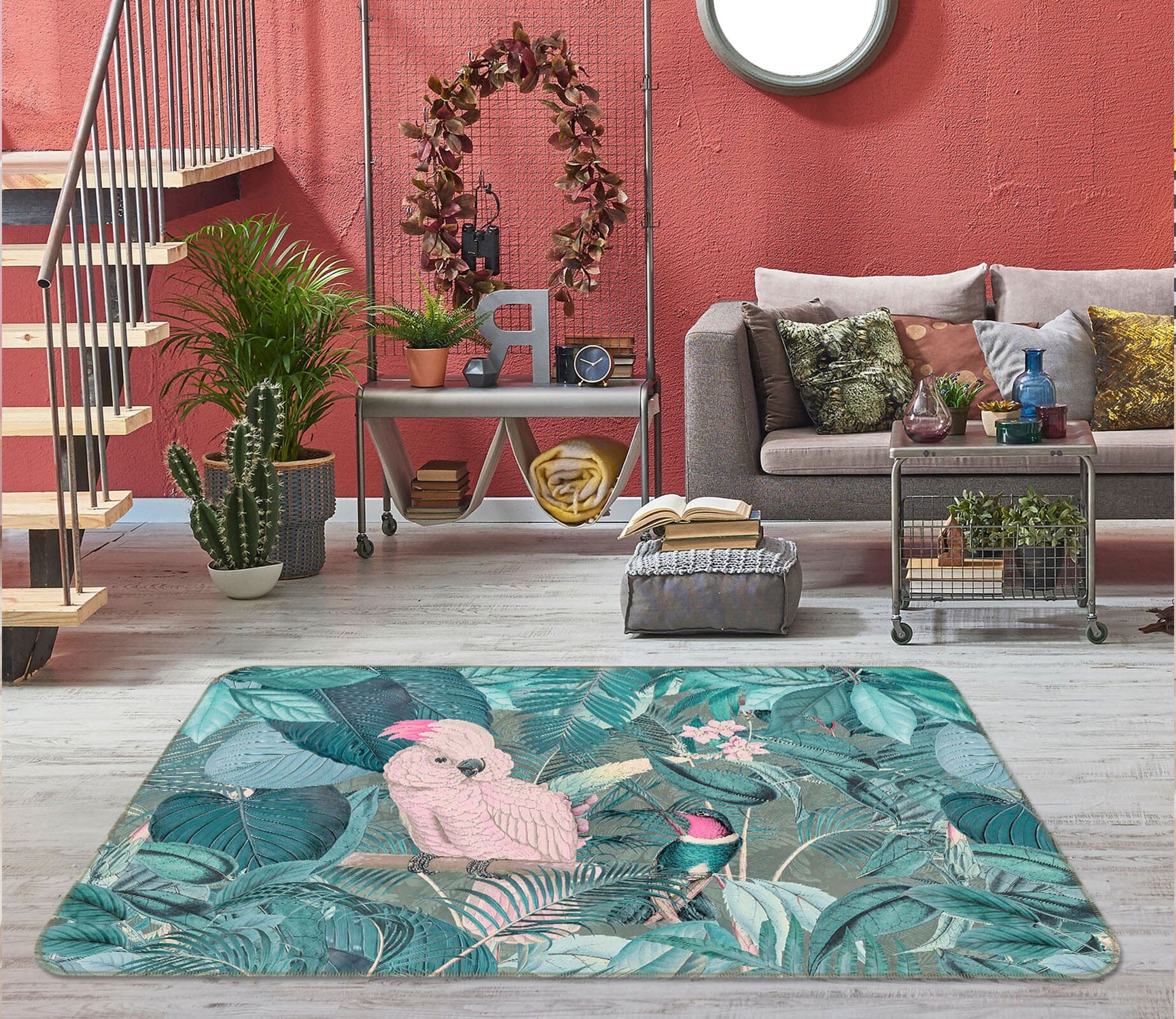 3D Jungle Friends 1027 Andrea haase Rug Non Slip Rug Mat Mat AJ Creativity Home 