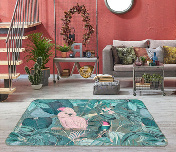 3D Jungle Friends 1027 Andrea haase Rug Non Slip Rug Mat Mat AJ Creativity Home 